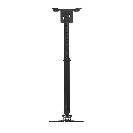 Tooq PJ3030TN-B Soporte de Techo para Proyector, Inclinable Giratorio Nivelable, hasta 20 kg, Negro